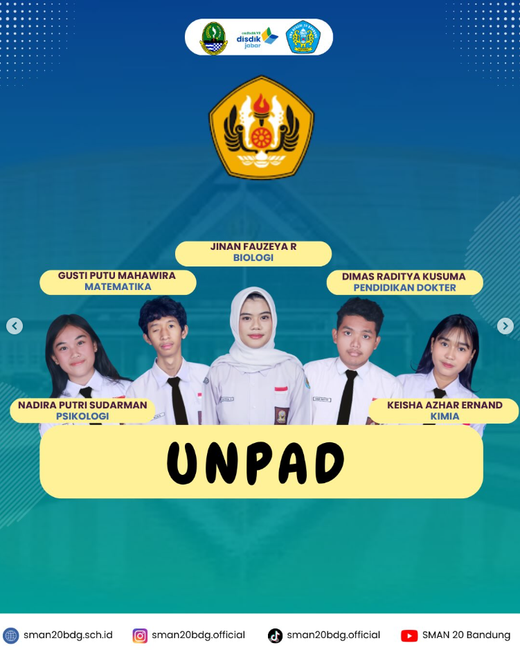 Selamat kepada murid kelas XII SMAN 20 Bandung